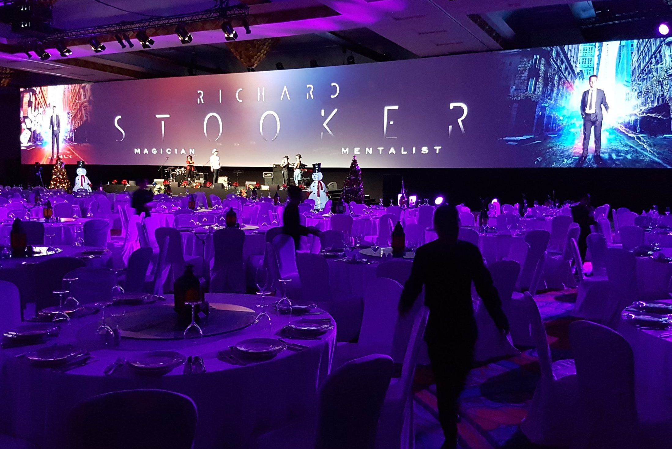 The Millionaire Magician performing at a gala in Dubai